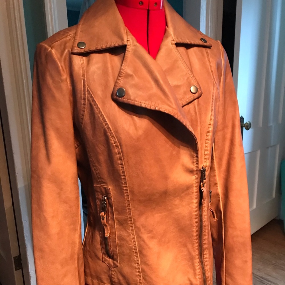 Faux leather jacket